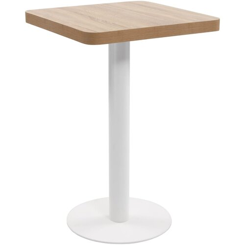 VidaXL Bistro stol svjetlosmeđi 50 x 50 cm MDF Slike