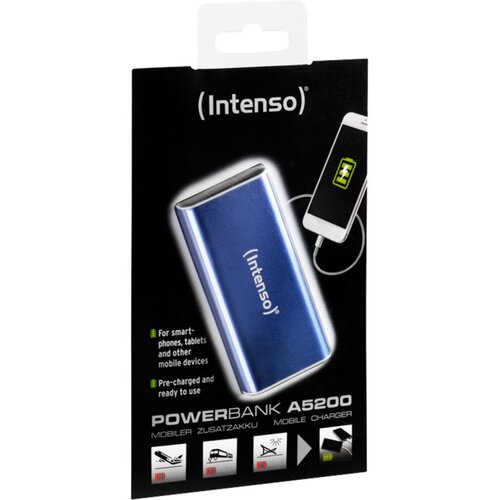  (Intenso) Prijenosni punjač za mobitele i tablete 5200mAh - RTU - POWERBANK A5200 BLUE Slike