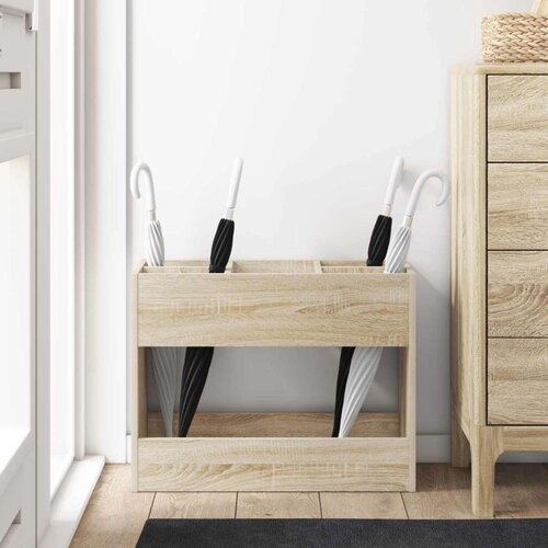  Stalak za ki&amp;scaron;obran s pohranom Sonoma hrast 65 x 24 x 50 cm Slike