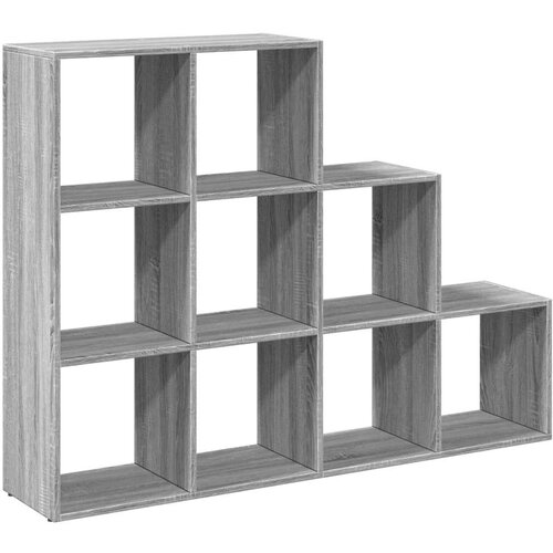 VidaXL Pregrada/regal za knjige 3razina sonoma 137,5x29x103,5cm drveni Slike