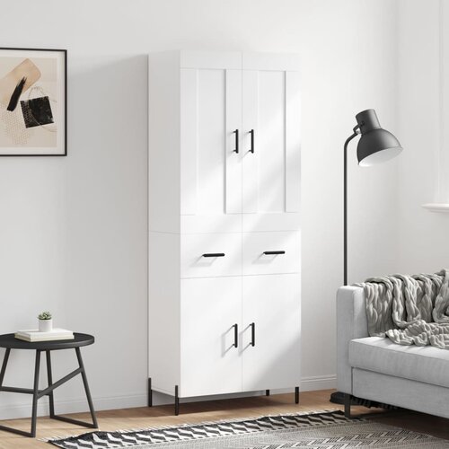 vidaXL Visoka komoda bijela 69 5x34x180 cm konstruirano drvo Cijene