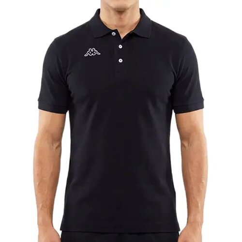 Kappa Mu&scaron;ka polo majica Logo Life MSS, Crna Cene