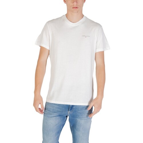 Tommy Hilfiger Polo majice dolgi rokavi TJM SLIM LINEAR CHES DM0DM21780 Bela Slike