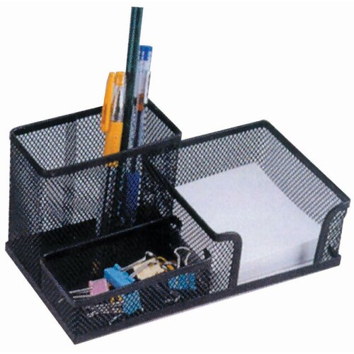  Organizer stolni 3U1 , žica,  crni dimenzije 20x10x10cm Cijene