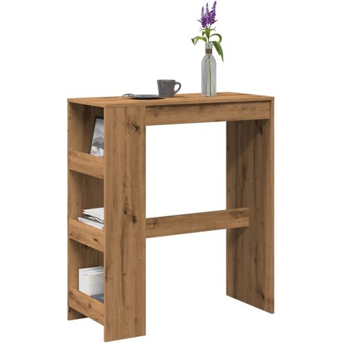  Barski stol s držačima boja hrasta 90x40x103,5 cm drveni Cene
