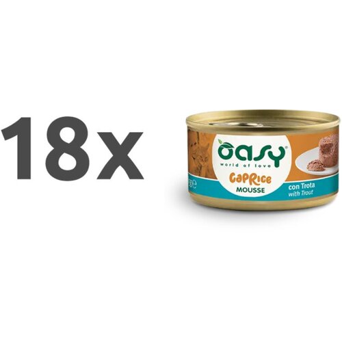 Oasy Caprice Mousse Adult postrv, mousse v konzervi - 85g 18 x 85 g Cene