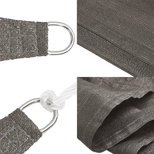  Jedro za za&amp;scaron;titu od sunca 160 g/m&amp;sup2; antracit 3 x 3 x 4,2 m HDPE Slike