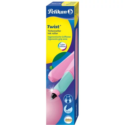 Pelikan Nalivno pero Roler Twist, v škatli, svetlo roza