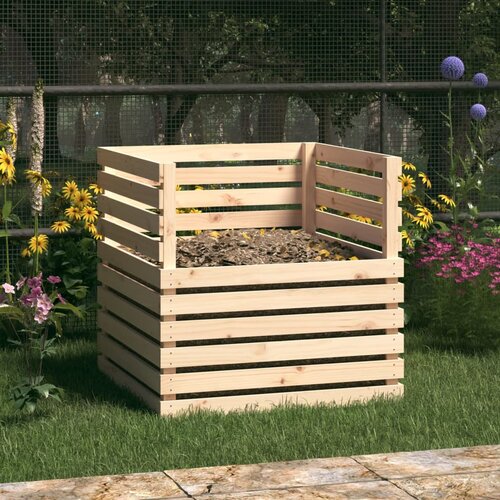 vidaXL Kompostnik 80x80x78 cm trdna borovina Cene