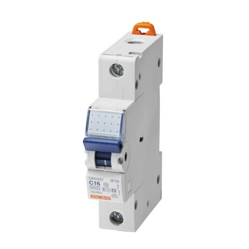 GEWISS 90MCB, Automatski osigurac MT60 1P 6A, B kriva, 6kA ( Gw92205 ) Slike