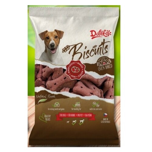 Dafiko dog biskvit koskice govedina 400g Cene