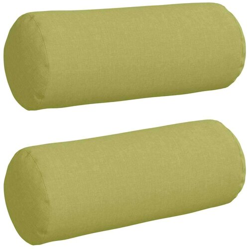 VidaXL valjkasti jastučići 2 pcs svijetlo zelena &amp;Oslash; 15 x 40 cm tkanina Slike