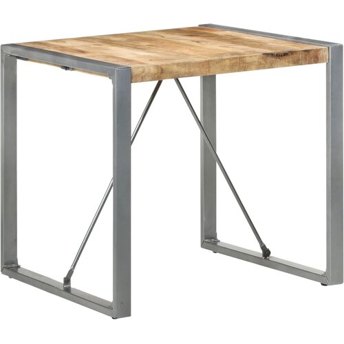 VidaXL Jedilna miza 80x80x75 cm robusten mangov les Slike