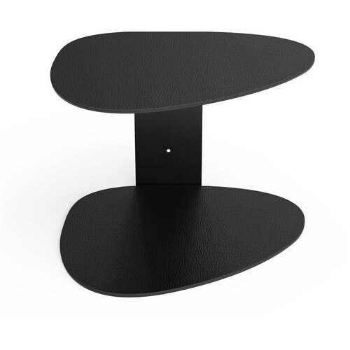 LIND DNA Črna jeklena polica 29 cm Curve Bull – Cene