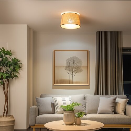  Brilagi - LED prislonjeni luster CERIA 1xE27/40W/230V prečnik 35 cm bež Slike