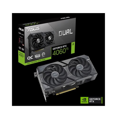 Asus VGA DUAL-RTX4060TI-O16GNVIDIA GeForce RTX 4060 Ti16GB GDDR6 128bit;HDMI,3xDP Cijene