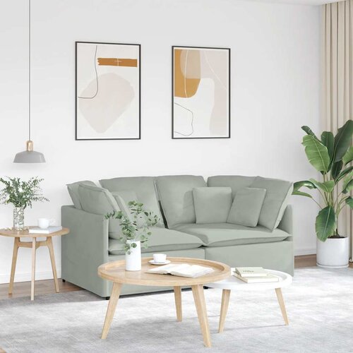  Modularna sofa s jastucima svijetlosiva Slike