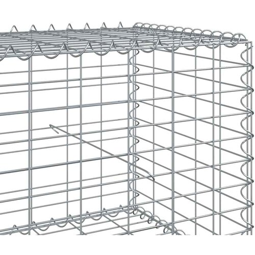  Gabionska ko&amp;scaron;ara s poklopcem 500x100x50 cm pocinčano željezo Slike