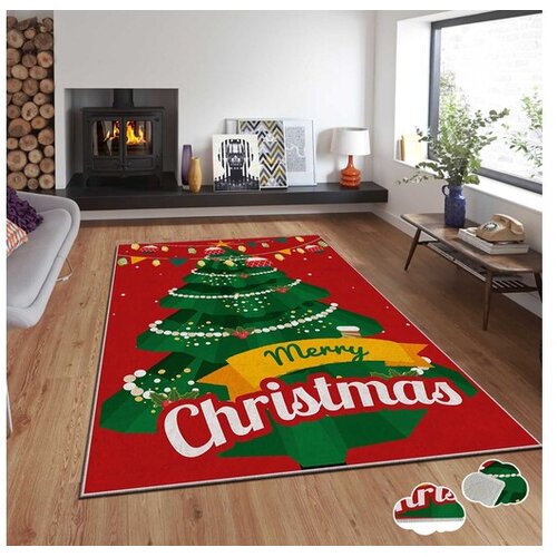 Conceptum Hypnose tepih s novogodišnjim motivima Asr-Crpt-2, pravokutni, 80 x 140 cm, šareni Cene