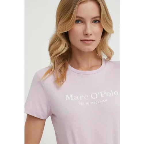 Marc O'Polo Bombažna kratka majica ženski, roza barva