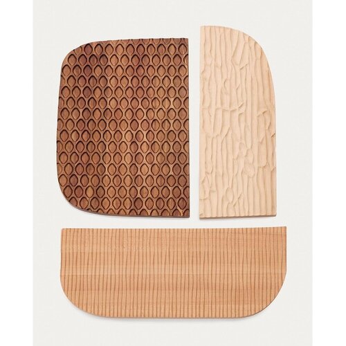 Kave Home Lesene stenska dekoracija v kompletu 3 ks Trivax – Cene