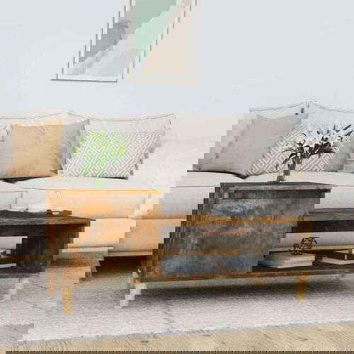  Klubska mizica dimljeni hrast 100x50x45 cm inženirski les, (20714207) Cene