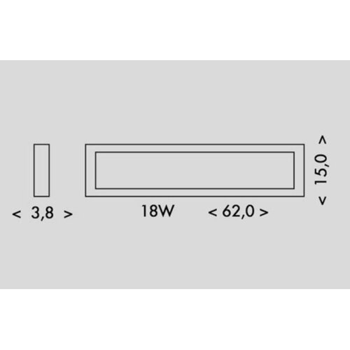  Ecolite TL1901-18W/BI- LED plafonsko svetlo PILO LED/18W/230V 4100K 62 cm belo Slike