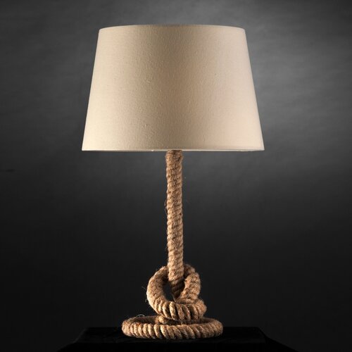  ONLI - Stona lampa CORDA 1xE27/22W/230V, 50 cm, bež Slike