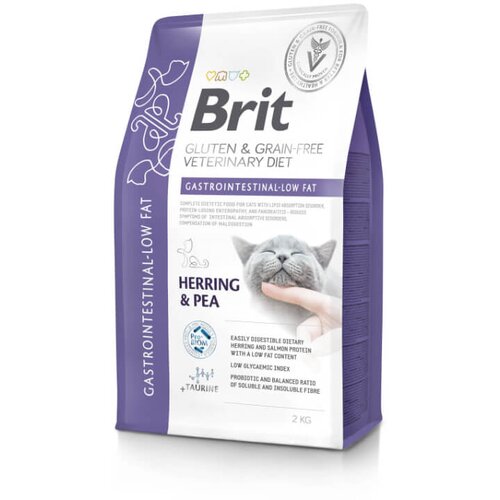 Brit veterinary diet Brit GF Veterinarska dieta za mačke - Gastrointestinal Low Fat 2 kg Cene
