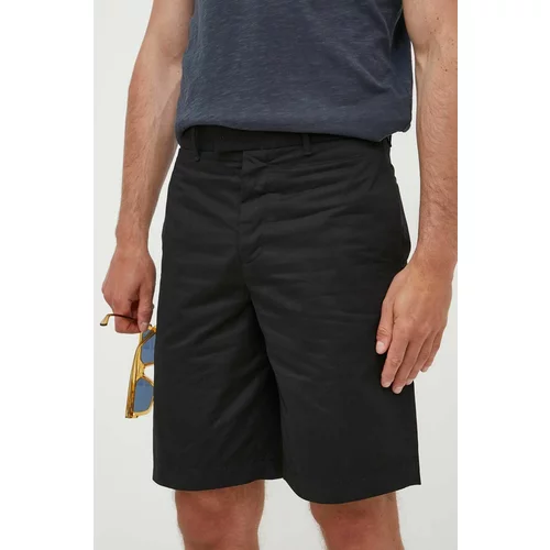 AllSaints Kratke hlače za kupanje za muškarce, boja: crna, glatki materijal