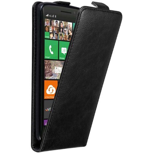Cadorabo Ohi&scaron;je, združljivo z Nokia Lumia 929 / 930 v nočna črna - Za&scaron;čitni ovitek v obliki flipa z magnetnim zapiranjem, (20561733) Cene