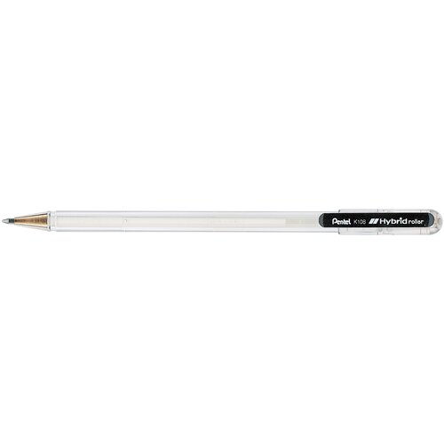 Pentel gel roler Hybrid Gel Roller K108, bel, (21655846) Slike