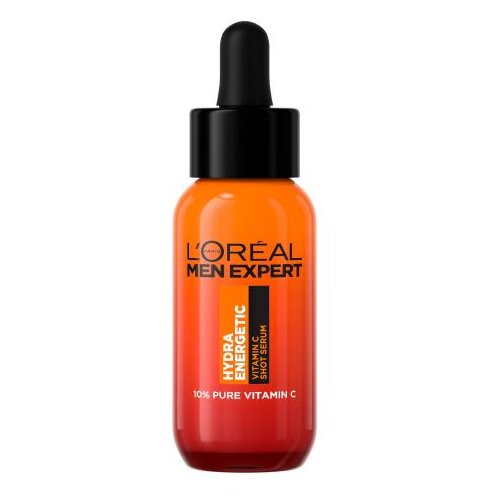 L&amp;acute;Or&amp;eacute;al Paris Men Expert Hydra Energetic Vitamin C Shot Serum serum za obraz za vse tipe kože 30 ml za mo&amp;scaron;ke Slike