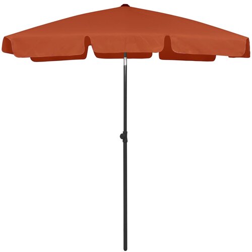 vidaXL Suncobran za plažu terakota 180 x 120 cm Cene