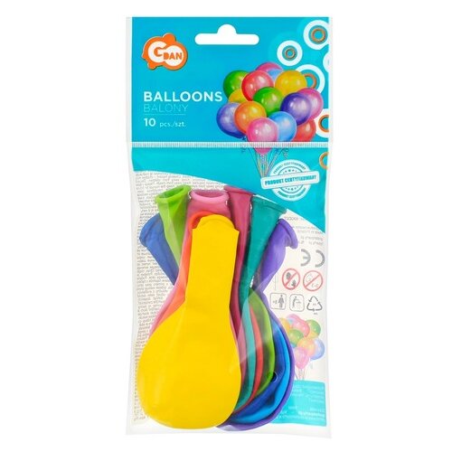  Set 10 pisanih balonov v mavričnih odtenkih - 26 cm Cene
