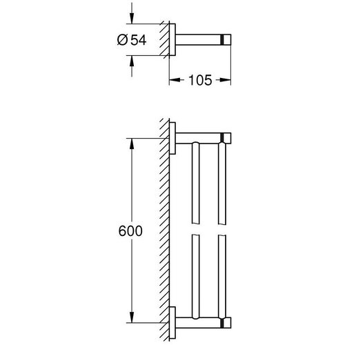 Grohe 40802GN1 Essentials držalo za brisače Cene