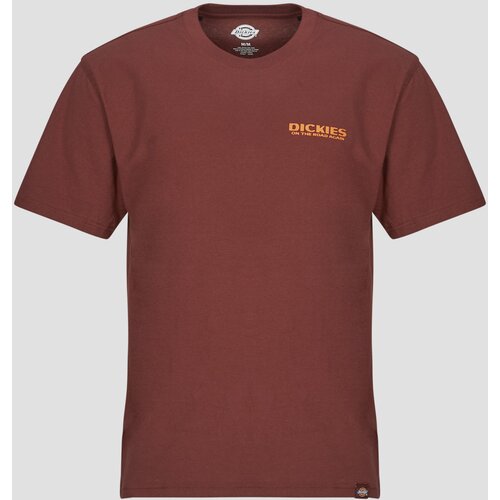 Dickies Majice s kratkimi rokavi BURNS TEE SS ANDORRA Bordo Slike