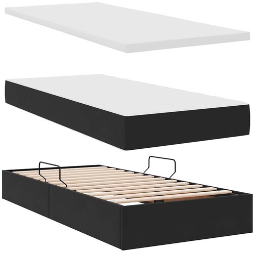  s od storage s madracem s uzglavljem Crna 100 x 200 cm Slike