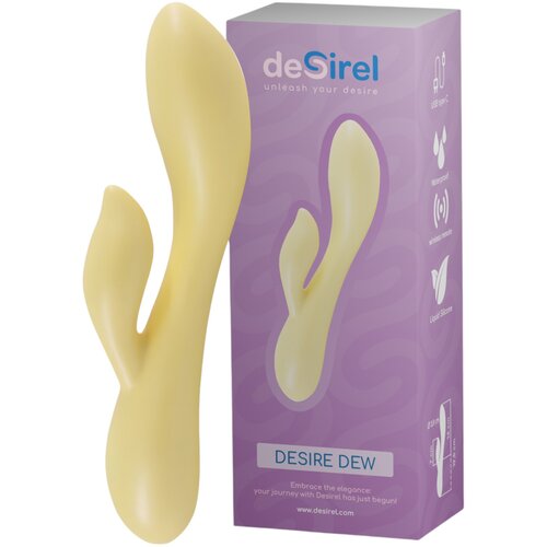  Desirel Desire Dew - pametni vibrator s rukom za klitoris (žuti) Slike