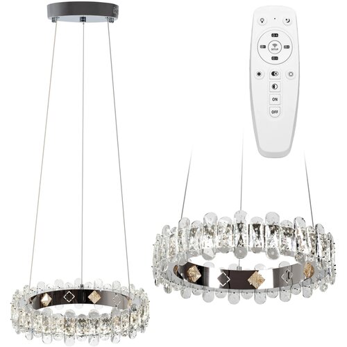 Toolight kristalna led stropna svjetiljka App1041-CP + daljinski upravljač Cijene