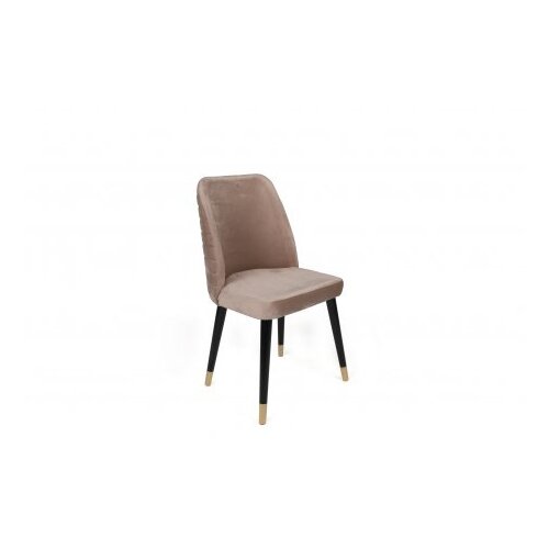 Woody Fashion Hugo-364 V2 BeigeBlackGold Chair Set (2 Pieces) Cene