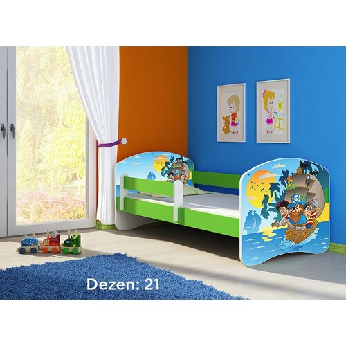 ACMA dečiji krevet II 140x70 + dušek 6 cm GREEN21 Slike