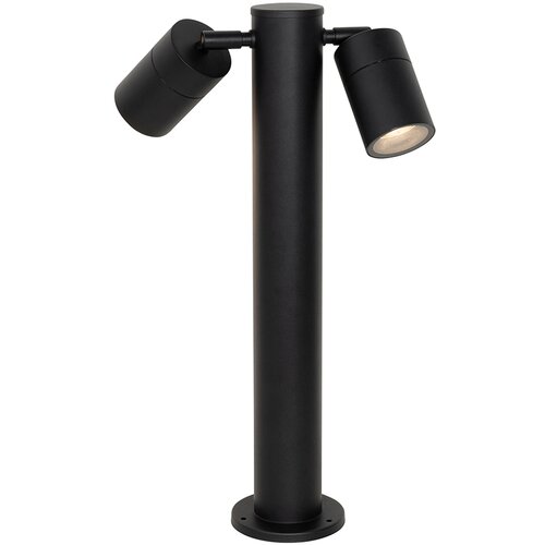 QAZQA Stoječa zunanja svetilka črna 45 cm IP44 nastavljiva - Duo Slike