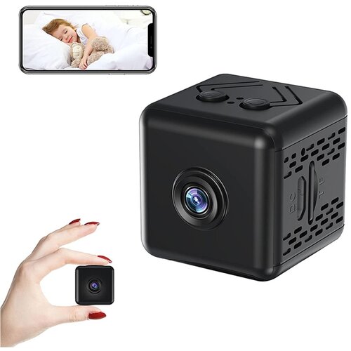INF Mini HD WiFi varnostna kamera črna, 3.3cm kocka, nočno, (5000296302) Cene