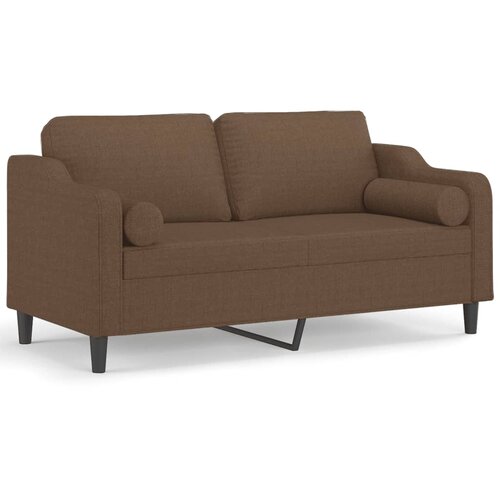 Maison Chic kavč - Sofa - Kanape dvosed z blazinami rjav 140 cm blago, (21727231) Cene