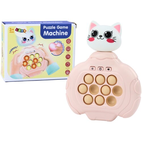  Senzorna igračka Pop-It Kitty s efektom vibracije - roza Slike