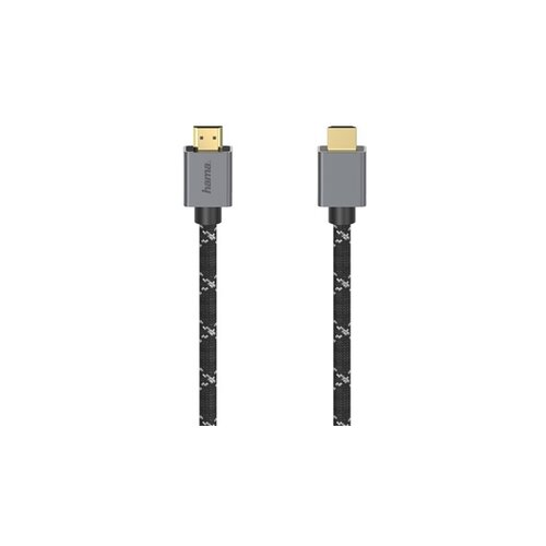 Hama HDMI priključni kabel 2 m 00200504 siva, crna [1x mu&amp;scaron;ki konektor HDMI - 1x mu&amp;scaron;ki konektor HDMI] Slike