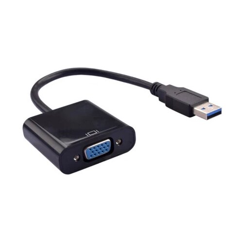 E-green Adapter USB 3.0 (M) - VGA (F) crni Cene