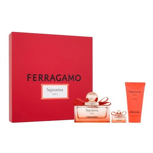 Ferragamo Signorina Unica Set parfemska voda 100 ml + losion za tijelo 50 ml + parfemska voda 5 ml za žene