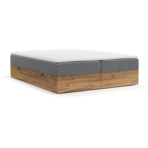 Maison de R&amp;ecirc;ve Siva/v naravni barvi boxspring postelja s prostorom za shranjevanje 140x200 cm Faro &amp;ndash; Slike